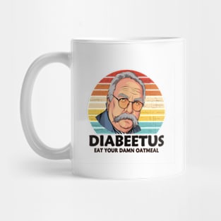 Diabeetus Eat Your Damn Oatmeal Vintage Design Mug